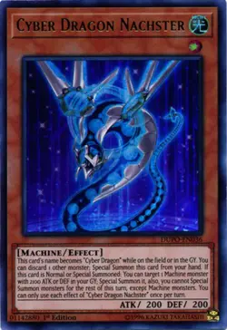 Cyber Dragon Nachster - DUPO-EN036 - Ultra Rare - 1st Edition Near Mint Yugioh! - Image 1