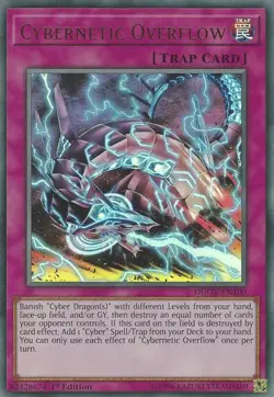 Cybernetic Overflow - DUOV-EN100 - Ultra Rare - 1st Edition Near Mint Yugioh! Ca - Image 1