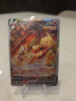 Pokemon Sword & Shield Flareon v Black Star Promos Card SWSH179 MINT - Image 1