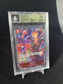 2022 One Piece Card Game Sanji OP01-013 R BGS 10 Japanese Romance Dawn - Image 1