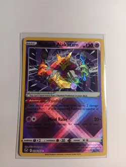 Pokemon Alakazam TCG Card Radiant Silver Tempest 059/195 - Image 1