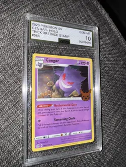 2023 POKEMON TCG TRICK OR TRADE #066 GENGAR PSA 10 Mint Graded Card Stamped🔥 - Image 1