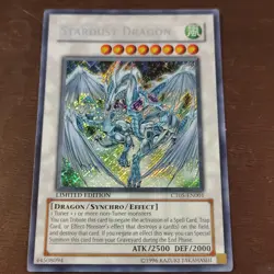 Yu-Gi-Oh Stardust Dragon CT05-EN001 Secret Rare Holo Card Limited Edition LP - Image 1