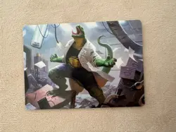 Lizard, Connor's Curse Art Card (18/54) - MTG Spiderman - NM - Image 1