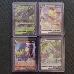 Meowth V + Zarude V + Grapploct V + Oranguru V - Pokemon Cards - Lot #65 - Image 1