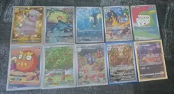 10 Card Full Art Illustration Rare Pokemon Card Lot TCG CCG - Image 1