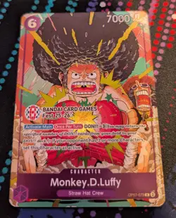 One Piece TCG Monkey.D.Luffy BANDAI CARD FEST 25-26 PROMO STAMPED - Image 1