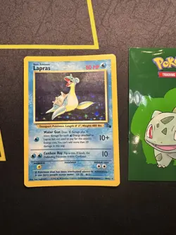 Pokemon Card Lapras 10/62 Fossil Holo Rare 080💎NM💎 - Image 1