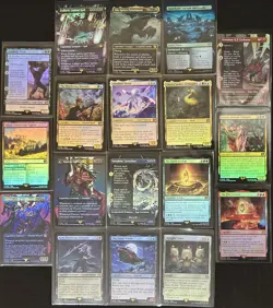 Final Fantasy MTG Foil Extended Art Borderless -35 Card Lot- Gogo 377 - Image 2