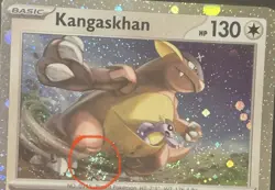 Pokemon TCG Kangaskhan SVP 202 S&V Cosmos Holo SWIRL Black Star Promo Card - Image 1