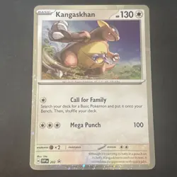 Pokemon TCG Kangaskhan SVP 202 S&V Cosmos Holo SWIRL Black Star Promo Card - Image 2