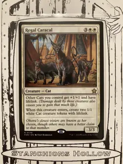 MTG Regal Caracal - Foundations (FDN) (Near Mint) Rare #0579 - Image 1