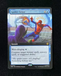 2025 Magic The Gathering MTG Marvel EN Borderless R 0254 Spider-Sense KM035 - Image 1