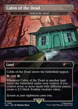 Field of the Dead "Cabin of the Dead" - Foil Extended Art Secret Lair NM MTG - Image 1