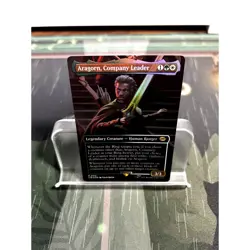 Aragorn, Company Leader (Borderless) - NM - Lord of the Rings LTR MTG - Image 1