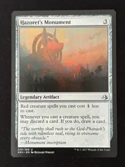 1x MTG Hazoret's Monument - Amonkhet (AKH) #229 - Magic the Gathering - Image 1