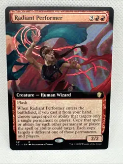 MTG - Radiant Performer (Extended Art) Commander 2021 Regular NM Pack Fresh - Image 1