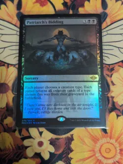 1x Foil Patriarch's Bidding Magic The Gathering Rare - Image 1