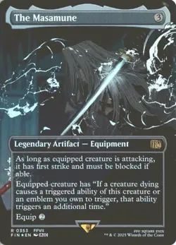 MTG The Masamune (0353) *Foil* Borderless Final Fantasy NM/MT Comb Ship - Image 1