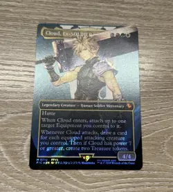 Magic the Gathering Cloud, Ex-SOLDIER Borderless Surge Foil Final Fantasy EN - Image 1