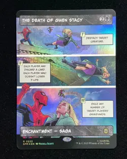 2025 Magic The Gathering MTG EN Foil R 0223 The Death Of Gwen Stacy #2 KM035 - Image 1