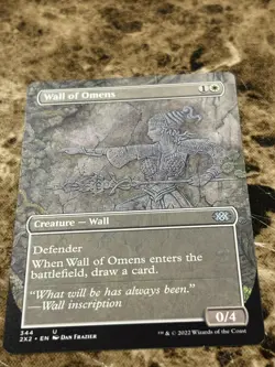 WALL OF OMENS Magic MTG Double Masters 2022 Borderless - Image 1