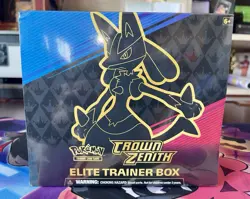 Pokemon TCG Crown Zenith Elite Trainer Box ETB Factory Sealed 820650871474 - Image 1