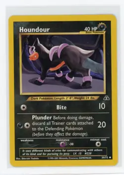 Pokemon Neo Discovery #39/75 Houndour (39) - Image 1