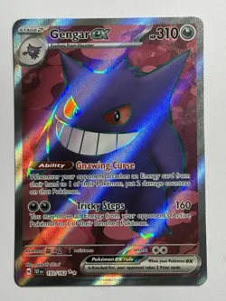 Gengar ex Temporal Forces Ultra Rare Pokemon TCG 193/162 Scarlet Violet Full Art - Image 1