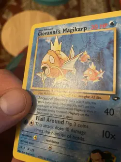 Giovanni's Magikarp 73/132 Common Gym Challenge Pokemon MP - Image 3