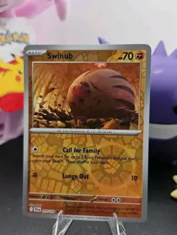 Swinub 077/159 Sv09: Journey Together Reverse Holo Pokemon Free Shipping - Image 1