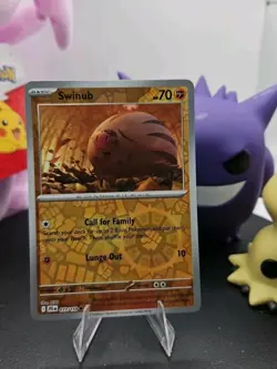 Swinub 077/159 Sv09: Journey Together Reverse Holo Pokemon Free Shipping - Image 2