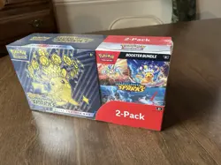 Pokemon Surging Sparks ETB & Booster Bundle Costco 2-Pack. Factory Sealed - Image 1