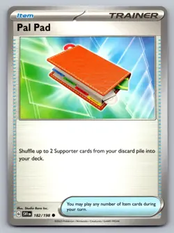 Pokemon TCG SV01: Scarlet & Violet Base Set Pal Pad 182/198 - Image 1