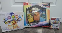 Pokemon Prismatic Evolutions Elite Trainer Box ETB, Poster, And Booster Bundle - Image 1