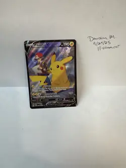 Pikachu V TH16/TG30 - Holo Full Art - Pokemon Lost Origin Trainer Gallery - NM - Image 1