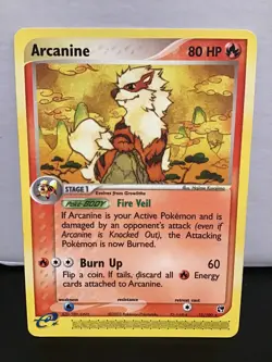 Arcanine 15/100 Pokemon EX Sandstorm Rare - Image 1