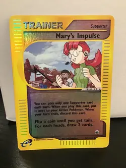 Mary's Impulse 142/165 Reverse Holo Uncommon Pokemon Expedition - Image 1