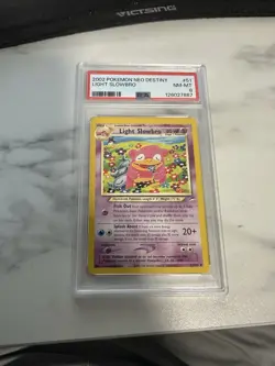 2002 Pokemon Light Slowbro - Neo Destiny - Unlimited - 51/105 - PSA 8 - Image 1