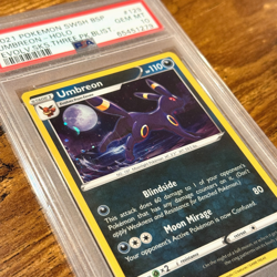 Pokemon SWSH Umbreon 129 SWSH129 Evolving Skies 3 Pack Blister PSA 10 GEM MINT - Image 3
