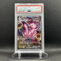 2021 POKEMON SWORD & SHIELD FUSION STRIKE SECRET #269 FULL ART/MEW VMAX PSA 10 - Image 1