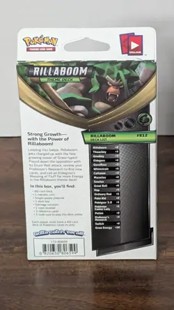 POKEMON TCG Sword and Shield Rillaboom Theme Deck - Brand New Sealed - Image 2