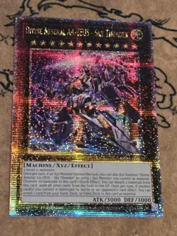 Yugioh Divine Arsenal AA-ZEUS - Sky Thunder Alt Art RA04-EN070 QCSR NM - Image 1