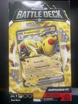 Pokemon TCG ex Battle Deck - Ampharos ex! 60 Card Deck! Factory Sealed! New! - Image 1