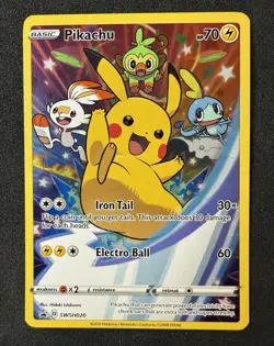 Pikachu SWSH020 Sword & Shield Promo Cards Holo MINT M2 - Image 1