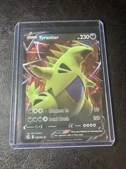 Tyranitar V 158/264 Ultra Rare Fusion Strike Pokemon Card NM - Image 1