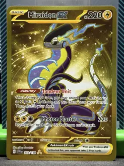 Pokemon TCG Miraidon EX Scarlet & Violet Base Set Hyper Rare Card 253/198 NM - Image 1