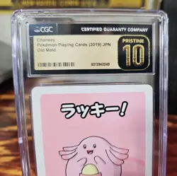 2019 CHANSEY Pokemon PLAYING CARDS Old Maid CGC 10 Pristine Japanese - Image 2