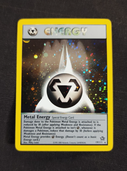 Pokemon - Metal Energy HOLO Rare - Neo Genesis 19/111 English Foil TCG Card NM - Image 2