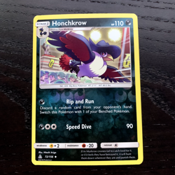 Honchkrow 72/156 Pokemon Ultra Prism Sun & Moon Reverse Holo Uncommon Card NM - Image 1